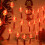 Red Chinese Lantern String Lights LED Light Beads Waterproof New Year Lantern with PVC Shell for Courtyards 2