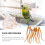 10Pcs Plastic Bird Cage Stands Chocolate Parrot Perches Toys 11