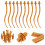 10Pcs Plastic Bird Cage Stands Chocolate Parrot Perches Toys 3