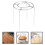 3Pcs Durable Stainless Steel Cake Cooling Racks Silver Oven Use 9