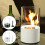(White) Alcohol Fireplace Small Portable Stove Desktop Metal Fireplace 2