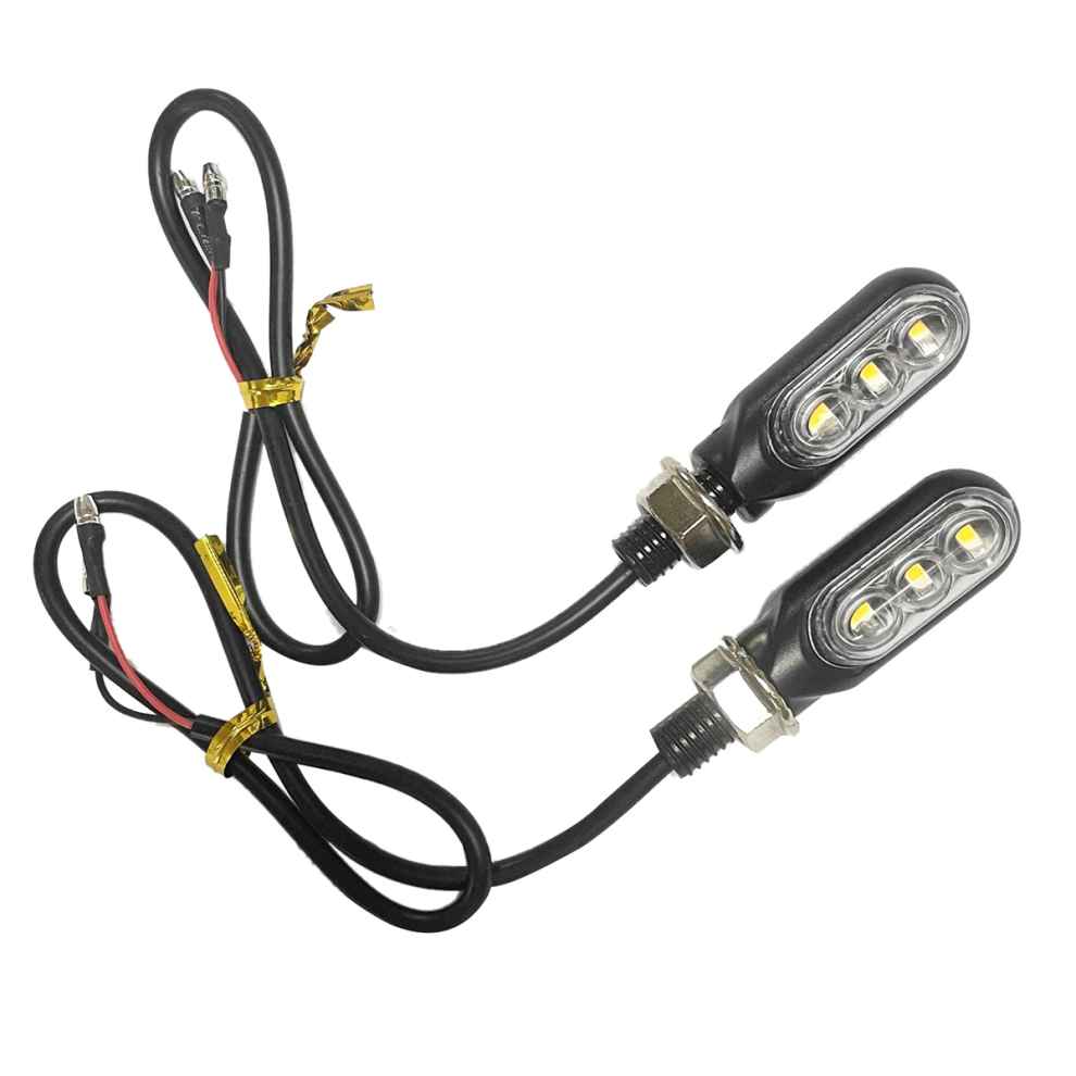2Pcs Turn Signals 3Led Blinkers Indicators L Amber 4851167071947