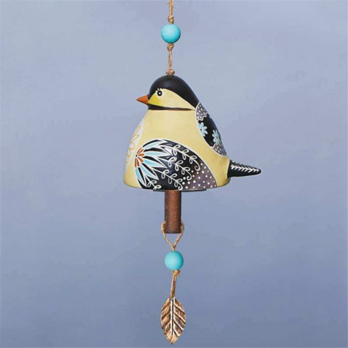 Bird Song Bell Garden Decoration,Hanging Rustic Wi 2