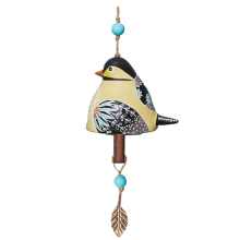 Bird Song Bell Garden Decoration,Hanging Rustic Wi