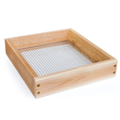 Hand Held Cedar Garden Sifter for Compost, Dirt an 1