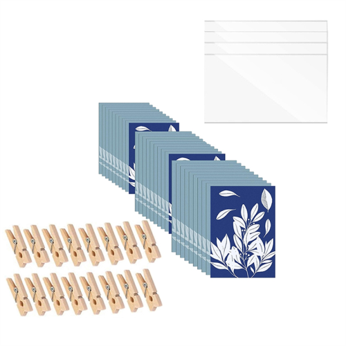 48 Sheets Sun Print Paper A5 Solar Drawing Nature