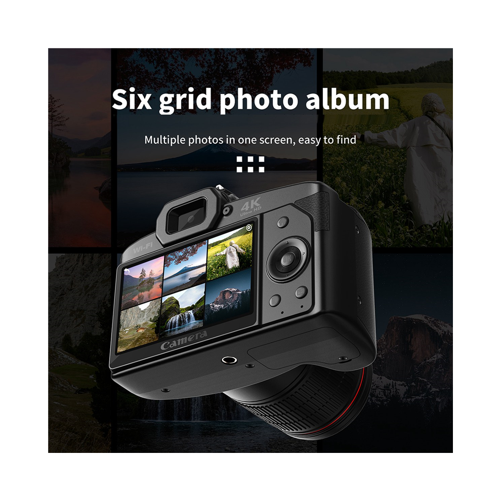 Digital Photography Camera 4K Wifi Web Cam Vintage 4851167076331