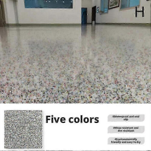 (Colorful) high Gloss Marble Effect Epoxy Floor Paint Durable Protective Coating For Garage Basement Concrete Surfaces Seamless Application