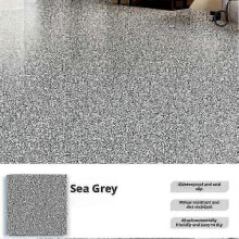 (Dark gray) high Gloss Marble Effect Epoxy Floor Paint Durable Protective Coating For Garage Basement Concrete Surfaces Seamless Application