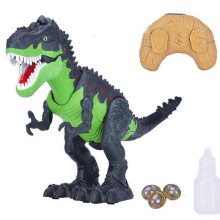 Electronic Walking Dinosaur T-rex with Simulated Flame Spray, Water Mist Spray, Laying Eggs, Light Up Eyes, Roaring Sound, Toy for Boys Kids