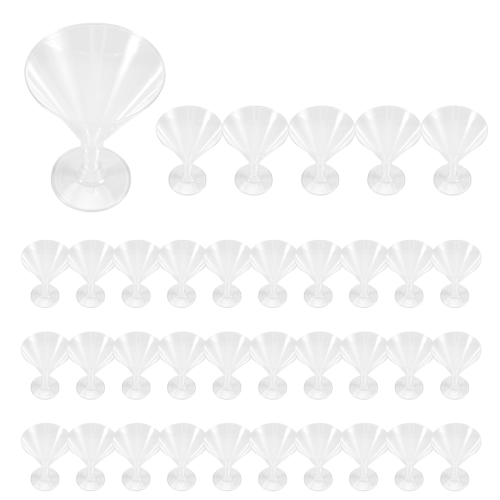 Plastic Glasses, Clear Wine Glasses Reusable Party 2
