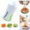 1 pc Spiral Funnel Vegetable Grater ABS Stainless 2