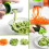 1 pc Spiral Funnel Vegetable Grater ABS Stainless 3