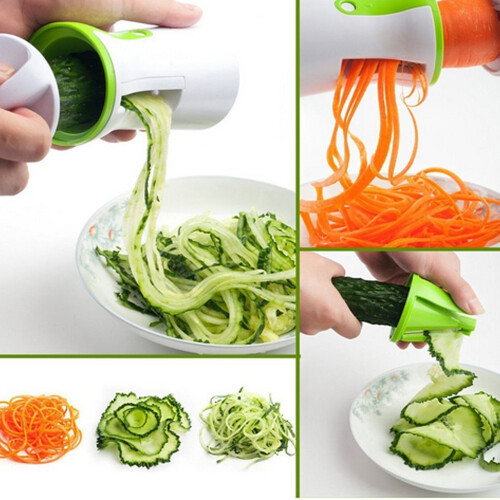 1 pc Spiral Funnel Vegetable Grater ABS Stainless 2
