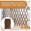 Expanding Wooden Garden Wood Pull Mesh Wall Fence 7