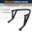Black Passenger Sissy Bar Rear Backrest Handrail 7