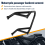 Black Passenger Sissy Bar Rear Backrest Handrail 9