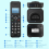 D1102B Cordless Phone with Answering Machine Calle 8
