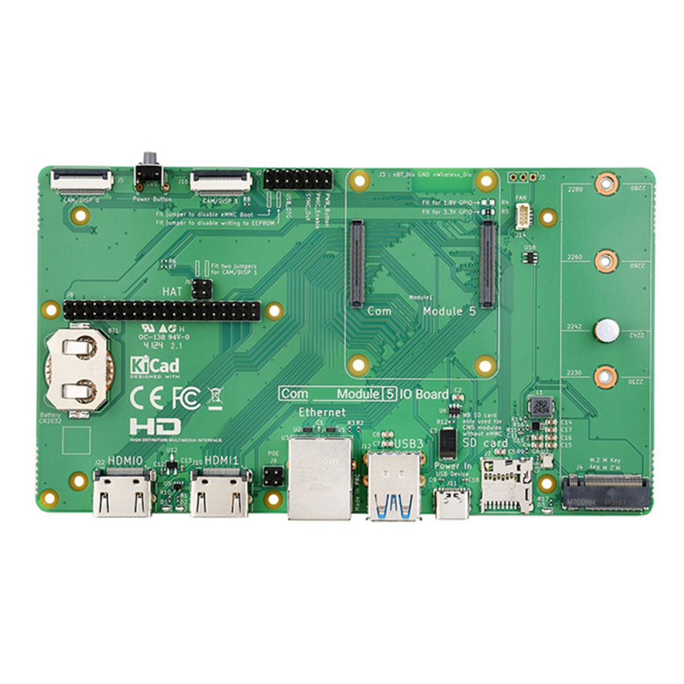 For Cm5 Io Board Baseboard For Compute Module 5 Su 4851167094960