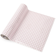 Clear Vinyl Transfer Paper Tape Roll-Red Alignment