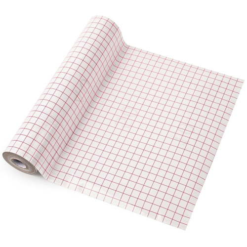 Clear Vinyl Transfer Paper Tape Roll-Red Alignment