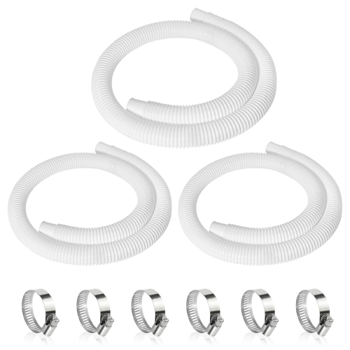 3Pcs 1.25in Pool Hose,59in Long Accessory Pump Hos 1