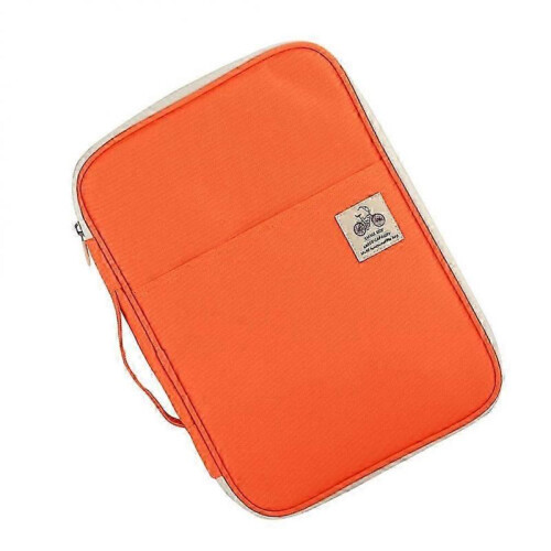 Business Travel Document Bag Designed for Adults Available In Orange Featuring Organizer Functions 1pack 1