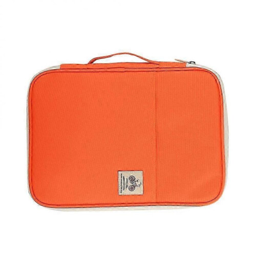 Business Travel Document Bag Designed for Adults Available In Orange Featuring Organizer Functions 1pack 2