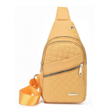 (Yellow) Anti-theft Sling Bags For Women Lightweight Shoulder Backpacks Crossbody Bags Chest Pack Outdoor Rucksack