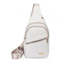 (White) Anti-theft Sling Bags For Women Lightweight Shoulder Backpacks Crossbody Bags Chest Pack Outdoor Rucksack