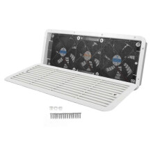 Rv Refrigerator Fan 12v Three Fans Quiet Rv Side Vent Fan with Protecting Net for Rv Motorhome Yacht