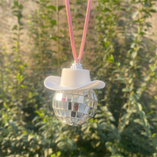 Disco Ball Cow Boy Hat Car Accessories,Car Interio