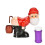 Christmas Automatic Bubble Machine with Lights Music Funny Santa Claus Bubble Toys 60ml Bubble Solution 1