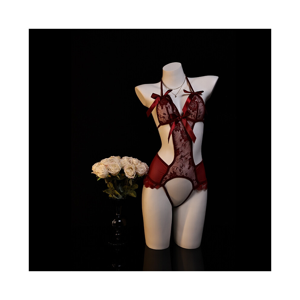 Red (One Size [80-120 Jin], [Onesie]) "Moonlight Sexy" Sexy Underwear Sexy Uniform Seductive Dress For Pajamas