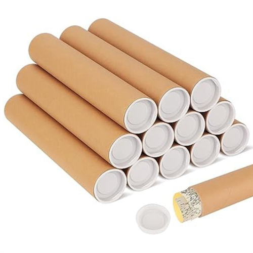 12 Pack Mailing Tubes with Caps for Packaging Post 2