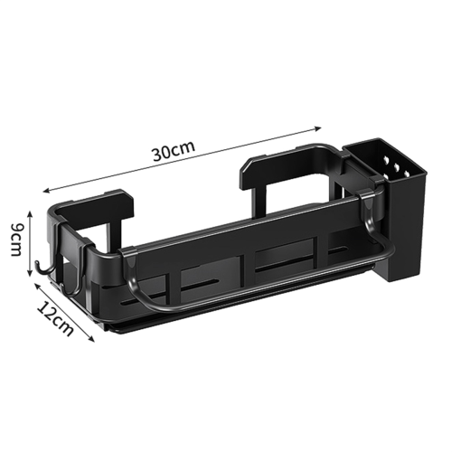 Kitchen Hanging Rod Free Drilling Storage Hook Wal 2