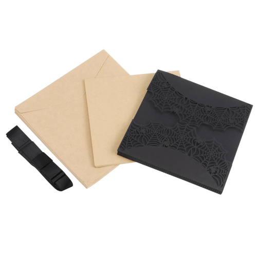 10Pcs Halloween Invitations Card Hollow Horror Par 1