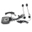 Helmet Front-To-Back Intercom Headset Modified He 9