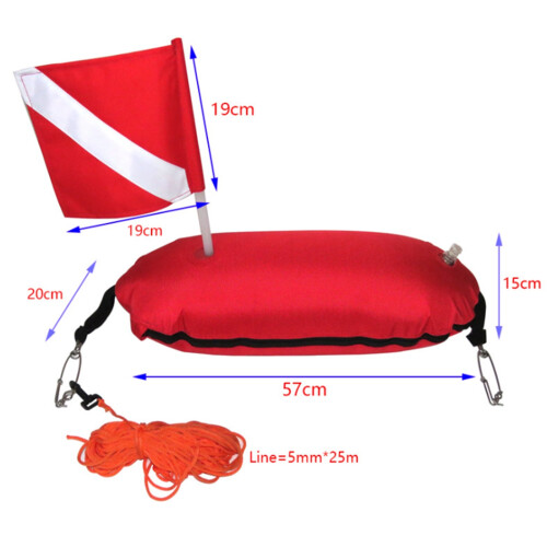 Spearfishing Buoy Inflatable Diving Signal Float D 2