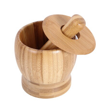 Multifunctional Bamboo Pounding Garlic Jar,Garlic