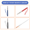 4Pcs Telescopic Pointer Stick with Hand Lanyard Te 10