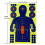 10Pcs 12X18 Inch Human Body Shape Targets Reactive 6