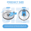 4 Pack 20 Oz Tumbler Replacement Lid,Spill Proof,T 5