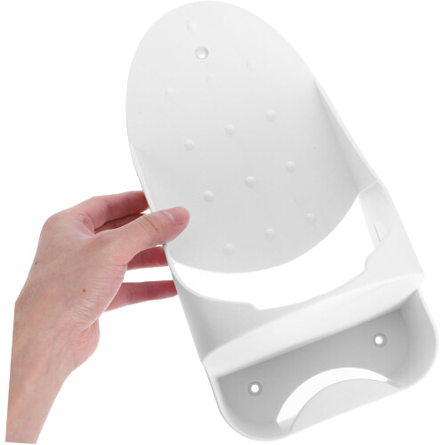 Ironing Board Wall Shelf Wall Mount, Hanging Board Bracket, Laundry Room Organizer, Iron White Finish 2