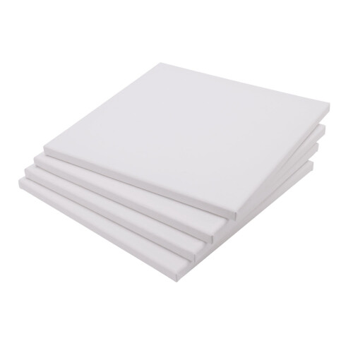 6 PACK 30 X 30CM BLANK PLAIN STRETCHED PAINTING AR 2