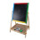 Wooden 2 in 1 Kids Easel Chalk Drawing Board Black 3