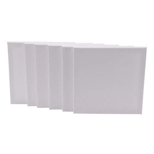 6 PACK 30 X 30CM BLANK PLAIN STRETCHED PAINTING AR 1
