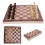 3 in1 Folding Wooden Chess Set Boards Game Checker 6