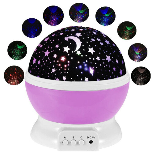 LED Rotating Star Projector Baby Night Light Nurse 1