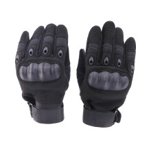 EVA PRO Leather All Weather Motorbike Gloves Carbo